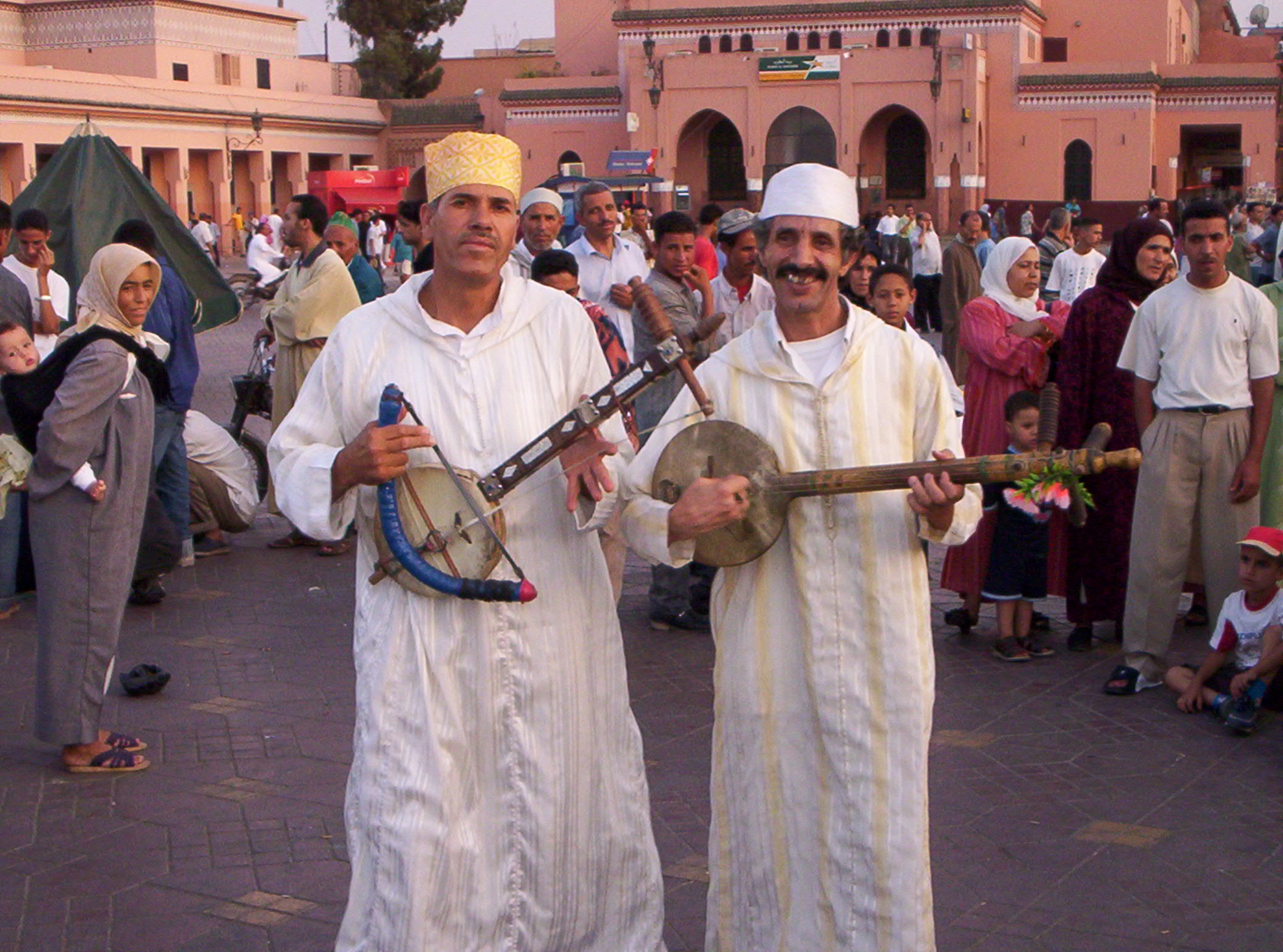 Photo of Banjo players in Senegal