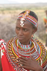 Photo of Kenyan woman with head and neck decorations courtesy of Winston & Jen Yeung