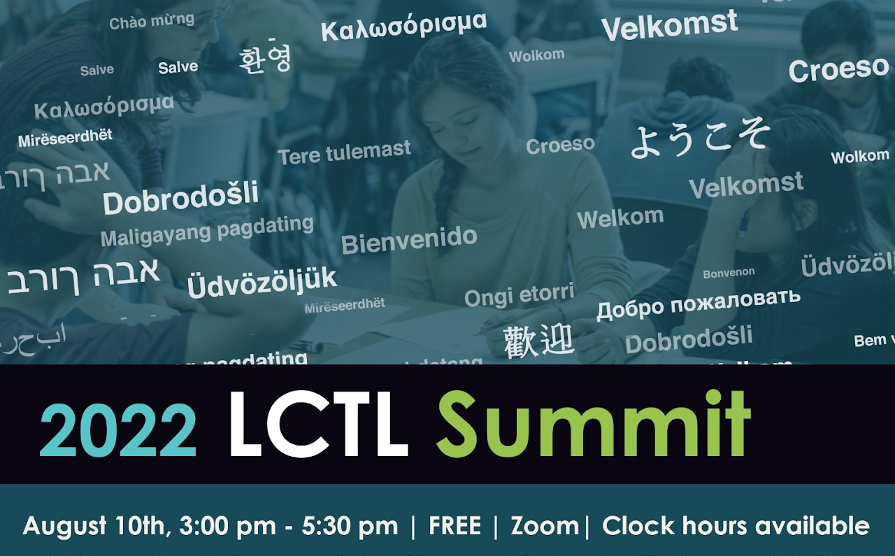 Less Commonly Taught Languages Summit 2022